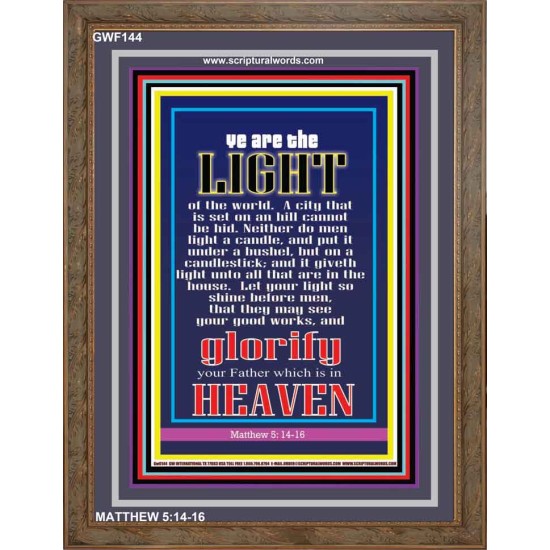 YOU ARE THE LIGHT OF THE WORLD   Bible Scriptures on Forgiveness Frame   (GWF144)   