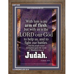 ARM OF FLESH?   Bible Verse Acrylic Glass Frame   (GWF1509)   