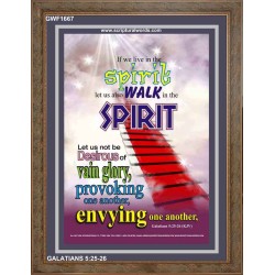 WALK IN THE SPIRIT   Large Framed Scripture Wall Art   (GWF1667)   "33x45"