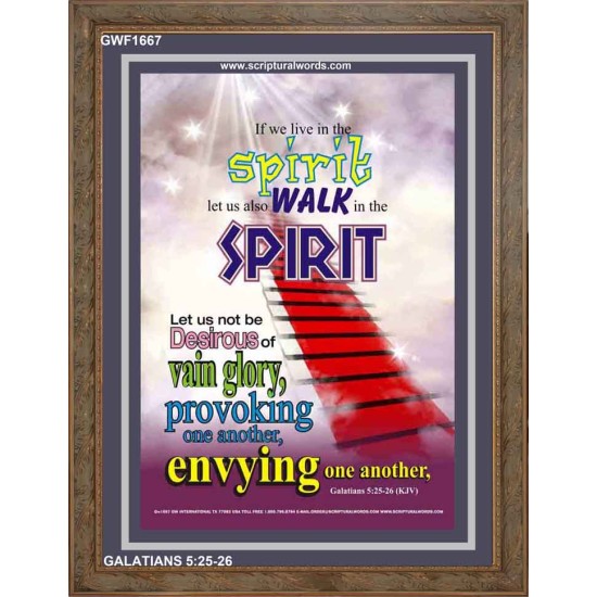 WALK IN THE SPIRIT   Large Framed Scripture Wall Art   (GWF1667)   