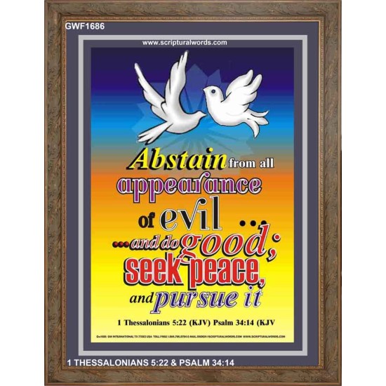 ABSTAIN FROM ALL APPEARANCE OF EVIL   Bible Verses Framed Art Prints   (GWF1686)   