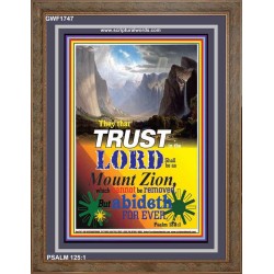 BE AS MOUNT ZION   Modern Christian Wall Dcor   (GWF1747)   "33x45"