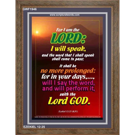 WILL PERFORM IT   Scripture Wall Art   (GWF1946)   