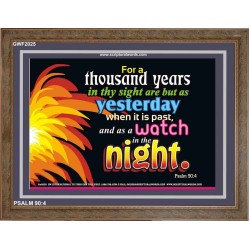 A THOUSAND YEARS   Scriptural Portrait Acrylic Glass Frame   (GWF2025)   