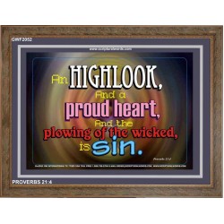 A PROUD HEART   Frame Biblical Paintings   (GWF2052)   