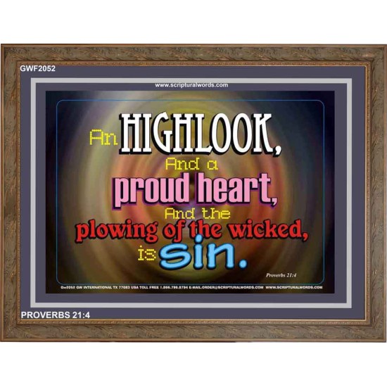 A PROUD HEART   Frame Biblical Paintings   (GWF2052)   