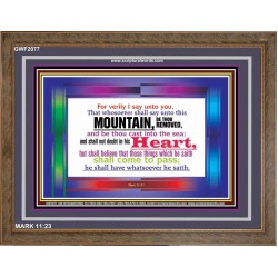 VERILY I SAY   Christian Frame Wall Art   (GWF2077)   "45x33"