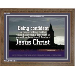 BE CONFIDENT IN JESUS CHRIST   Wall Dcor   (GWF273)   