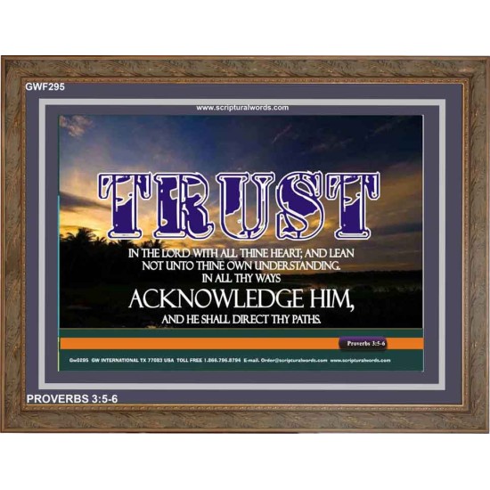 TRUST IN THE LORD   Modern Wall Art   (GWF295)   