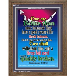 TWO ARE BETTER THAN ONE   Bible Scriptures on Forgiveness Frame   (GWF3071)   "33x45"