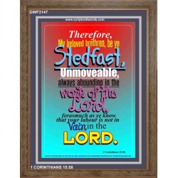 ABOUNDING IN THE WORK OF THE LORD   Inspiration Frame   (GWF3147)   