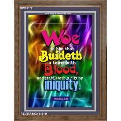 WOE    Bible Verses  Picture Frame Gift   (GWF3177)   