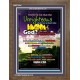 UNRIGHTEOUS SHALL NOT INHERIT THE KINGDOM   Large Framed Scripture Wall Art   (GWF3204)   