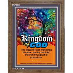 AN EVERLASTING KINGDOM   Framed Bible Verse   (GWF3252)   