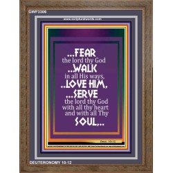 WALK IN ALL HIS WAYS   Scripture Art Prints   (GWF3306)   "33x45"