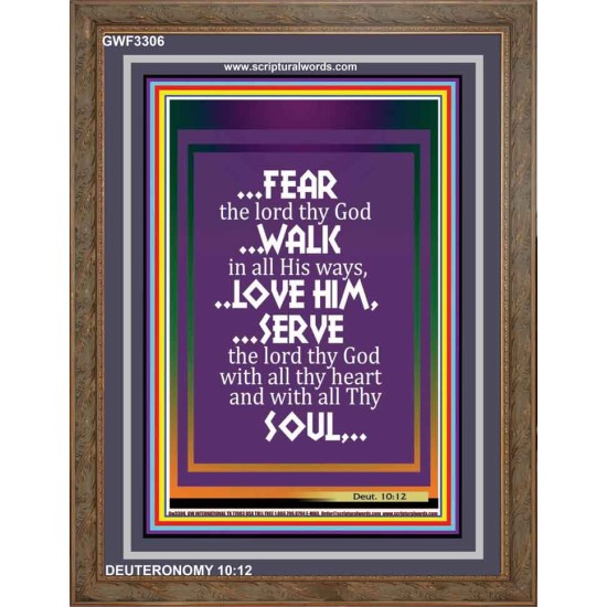 WALK IN ALL HIS WAYS   Scripture Art Prints   (GWF3306)   