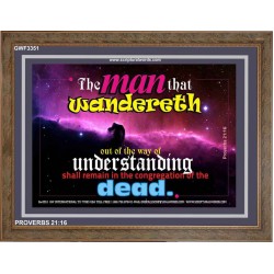 UNDERSTANDING   Inspirational Bible Verse Framed   (GWF3351)   "45x33"