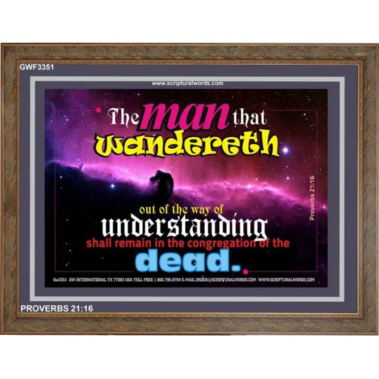 UNDERSTANDING   Inspirational Bible Verse Framed   (GWF3351)   