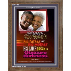 WHOSO CURSETH    Printable Bible Verses to Framed   (GWF3409)   