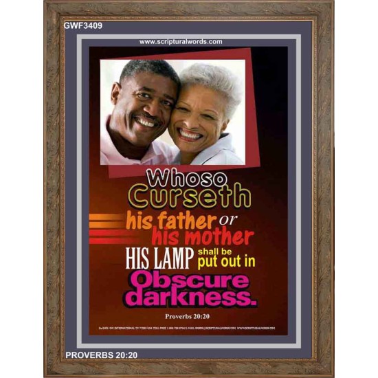 WHOSO CURSETH    Printable Bible Verses to Framed   (GWF3409)   