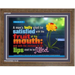 A MANS BELLY   Business Motivation Dcor   (GWF3420)   "45x33"