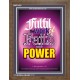 WITH POWER   Frame Bible Verses Online   (GWF3422)   