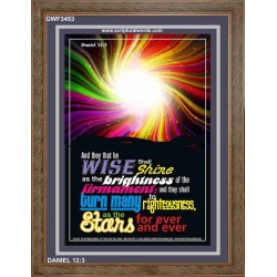 WISE SHALL SHINE AS THE BRIGHTNESS   Framed Scriptural Dcor   (GWF3453)   