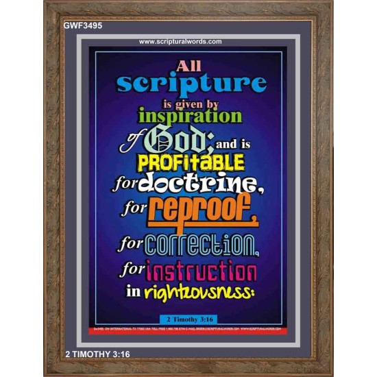 ALL SCRIPTURE   Christian Quote Frame   (GWF3495)   