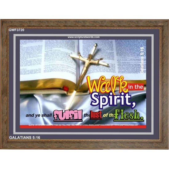 WALK IN THE SPIRIT   Framed Bible Verse   (GWF3720)   