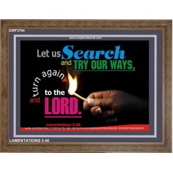 TRY OUR WAYS   Bible Verses Frames Online   (GWF3764)   "45x33"