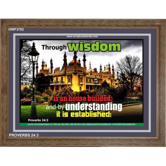 WISDOM AND UNDERSTANDING   Scripture Wall Art   (GWF3782)   