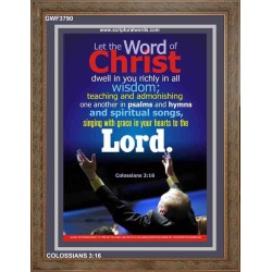 WORD OF CHRIST   Printable Bible Verse to Framed   (GWF3790)   