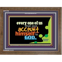 YOU SHALL GIVE ACCOUNT   Frame Scriptural Dcor   (GWF3798)   "45x33"
