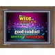 WISDOM   Scriptural Framed Signs   (GWF3817)   