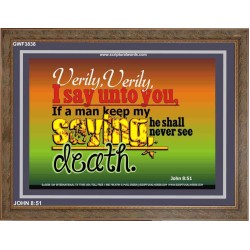 VERILY VERILY   Scripture Art Prints Framed   (GWF3838)   "45x33"