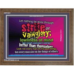 VAIN GLORY   Contemporary Christian Wall Art   (GWF3841)   "45x33"