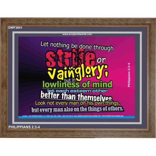 VAIN GLORY   Contemporary Christian Wall Art   (GWF3841)   