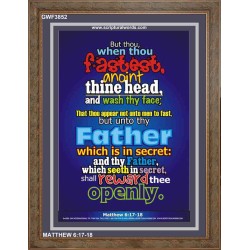 ANOINT THINE HEAD   Bible Verses Frame Art Prints   (GWF3852)   