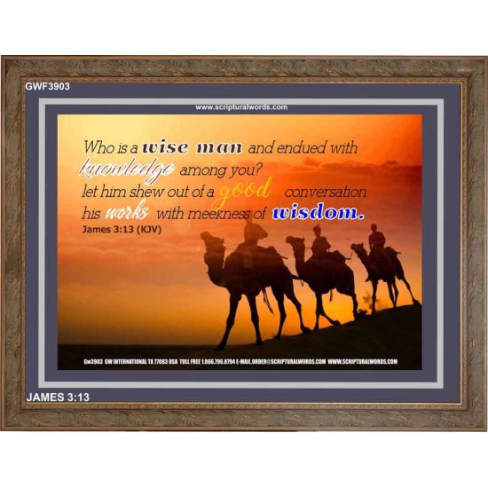 WISDOM   Christian Artwork Frame   (GWF3903)   