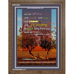 ALL BITTERNESS   Christian Quotes Framed   (GWF3905)   