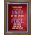 UNITY OF THE SPIRIT   Acrylic Glass Frame Scripture Art   (GWF3995)   "33x45"