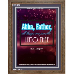 ABBA FATHER   Framed Children Room Wall Decoration   (GWF4078)   