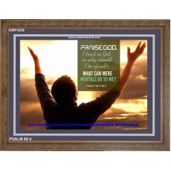 TRUST IN GOD   Framed Bible Verse   (GWF4228)   "45x33"