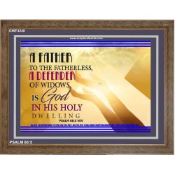 A FATHER TO THE FATHERLESS   Christian Quote Framed   (GWF4248)   "45x33"