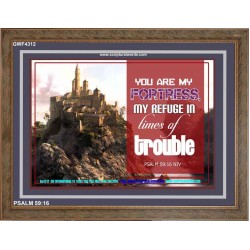 YOU ARE MY FORTRESS   Framed Bible Verses Online   (GWF4312)   