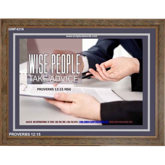 WISE PEOPLE   Bible Verses Frame Online   (GWF4319)   
