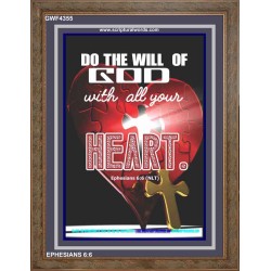 ALL YOUR HEART   Encouraging Bible Verses Framed   (GWF4355)   