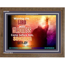 WORSHIP THE LORD   Art & Wall Dcor   (GWF4361)   