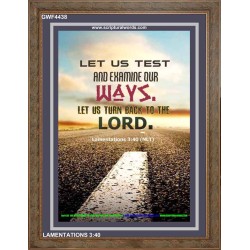 TURN BACK TO THE LORD   Christian Artwork   (GWF4438)   "33x45"