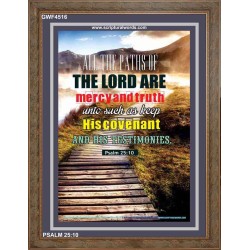 ALL THE PATHS OF THE LORD   Wall Art   (GWF4516)   